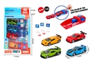 1:64 FREE WAY DIE-CAST CAR SET,4PCS W/CATAPULT